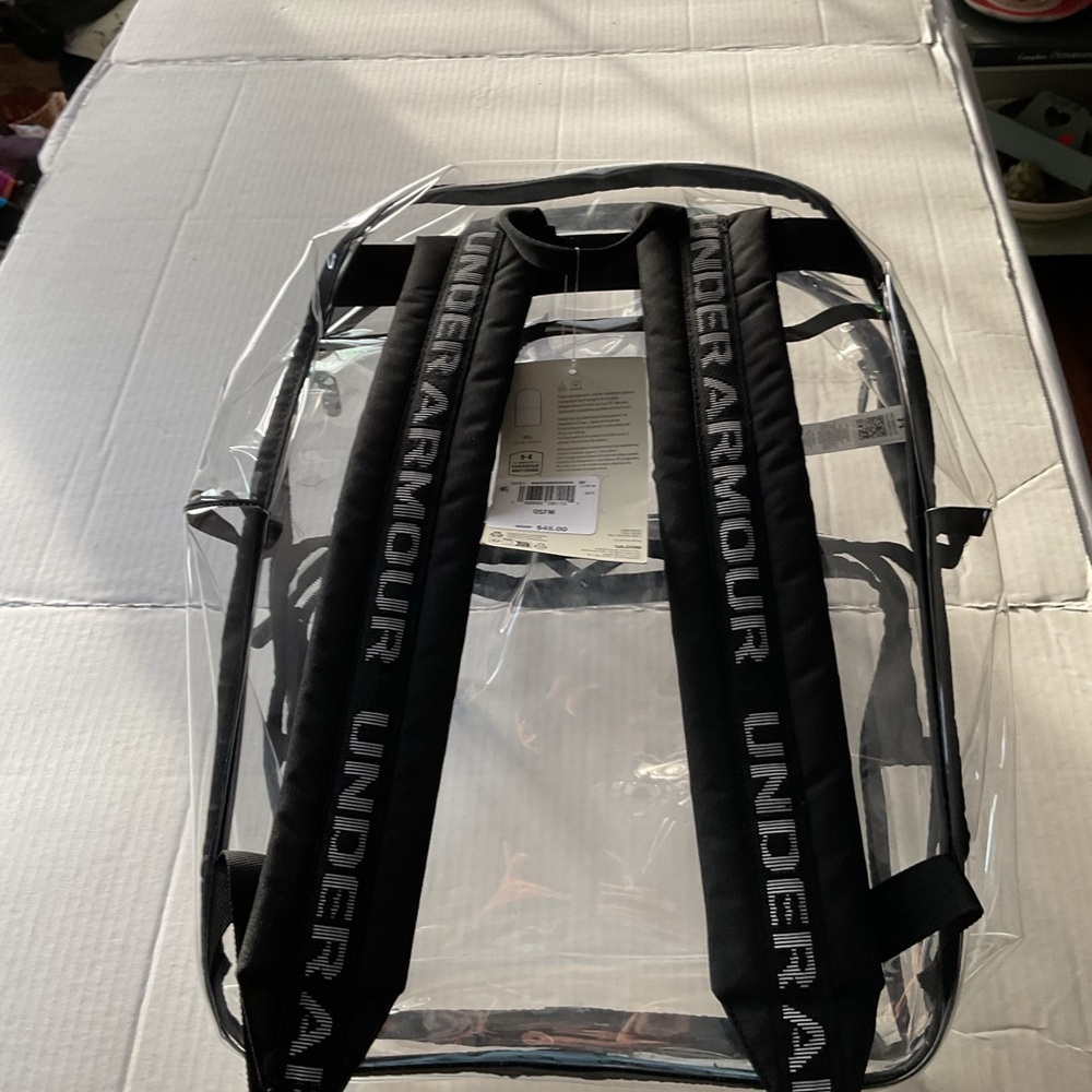 Under Armour Transparent Backpack With Black Acce… - image 2